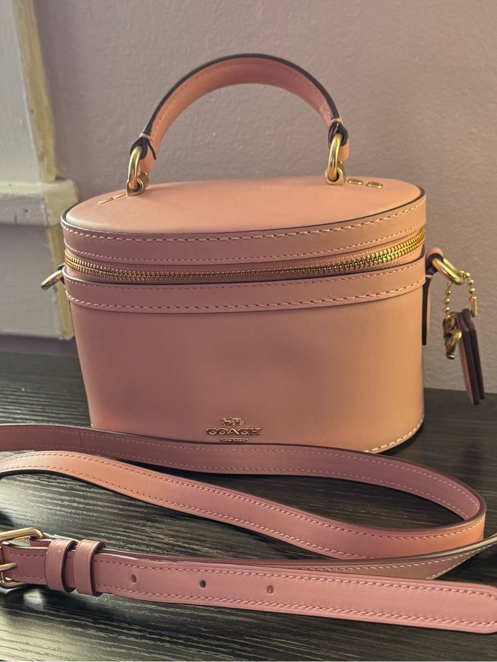 Pink Coach Selena Gomez trail bag